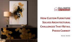 A storage cabinet with the business logo, blog title, and read more option.